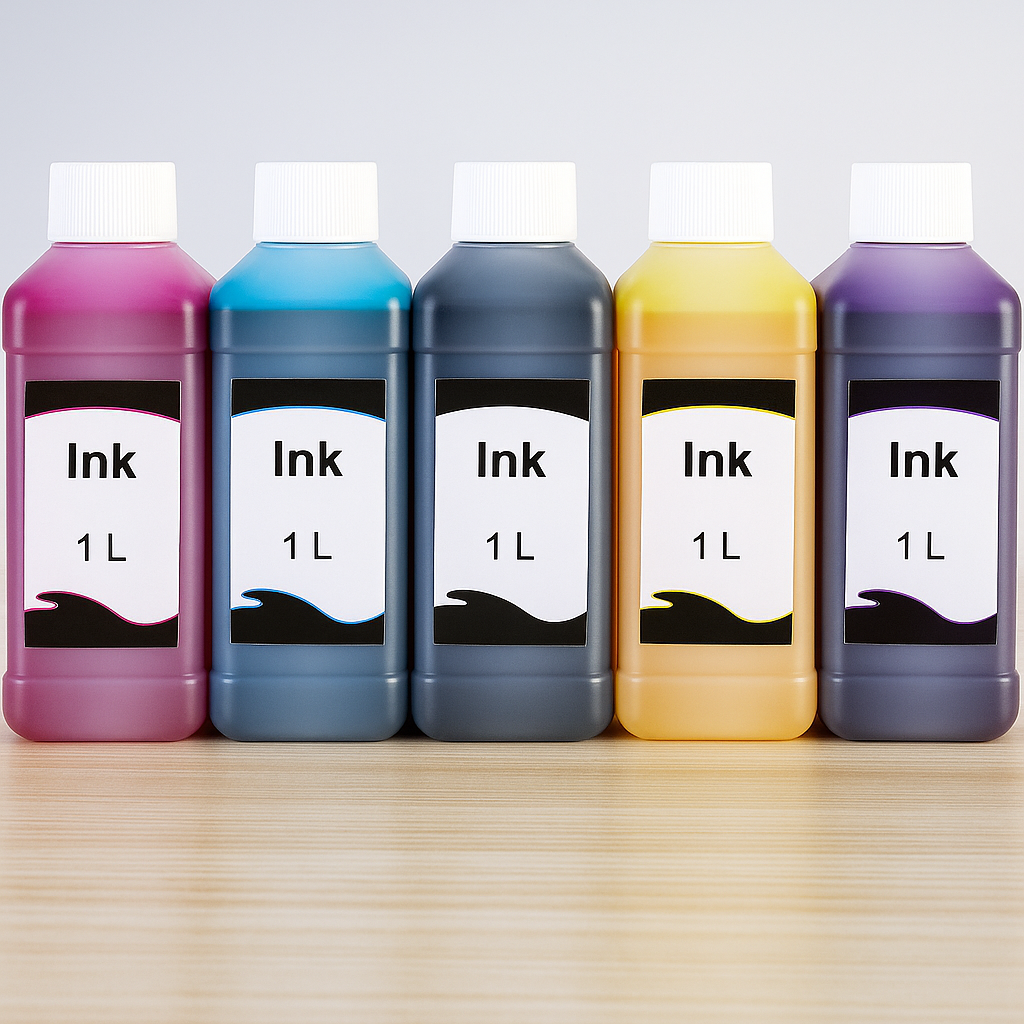 20250707 1137 colorful ink bottles display remix 01jzjzbh2pfrhammqke298nd33